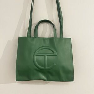 Telfar Leaf Green Tote Bag